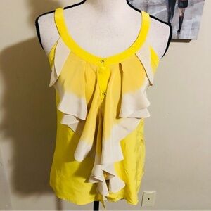 Chelsea Flower Silk Sleeveless Boho Draped Top